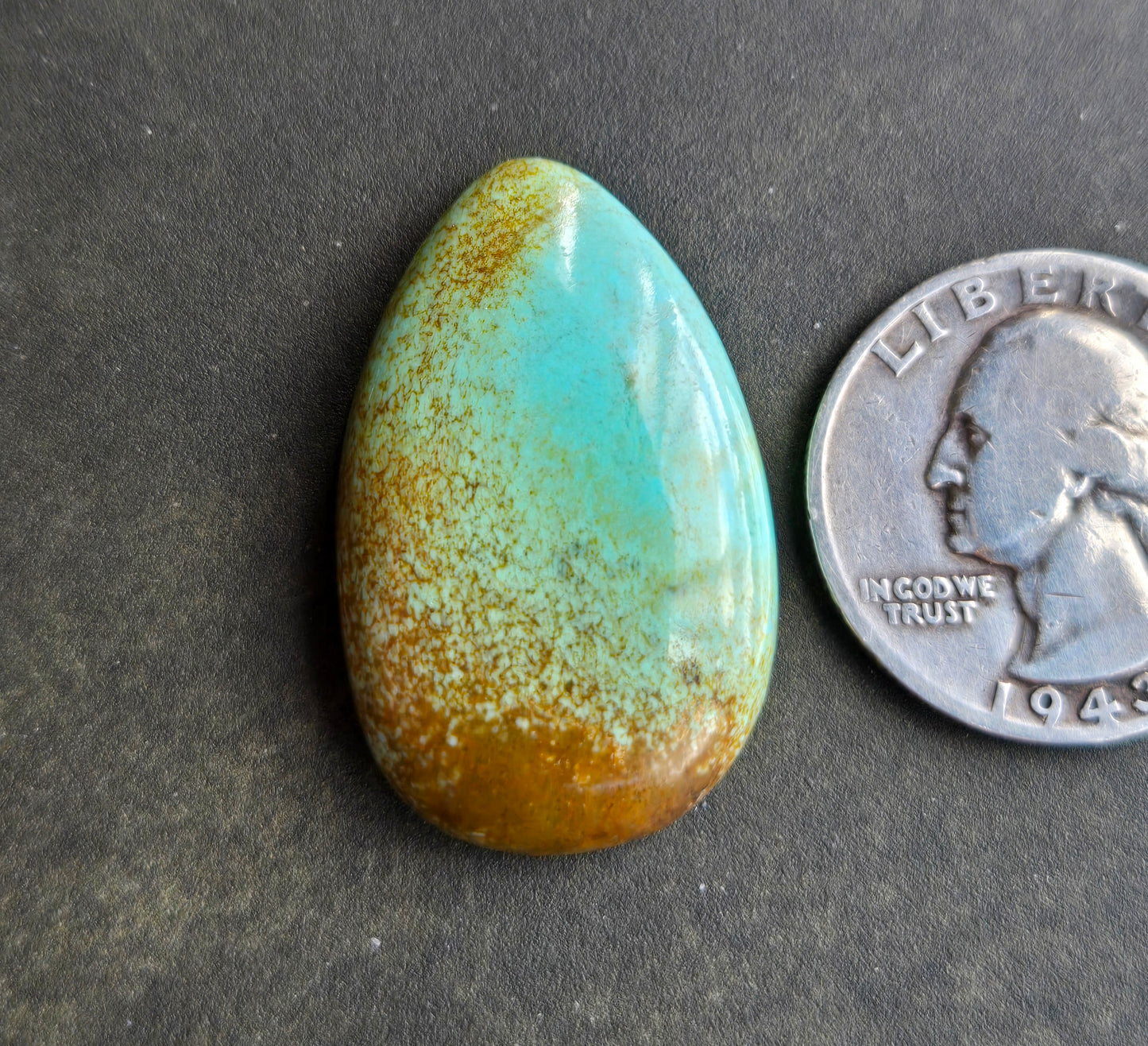 Number 8 Mine Turquoise Cabochon
