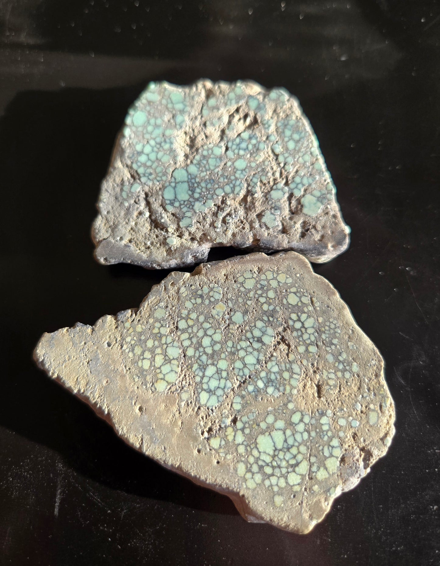 Desert Bloom Variscite/Turquoise slabs for cabbing - Nevada Variscite - 106 grams