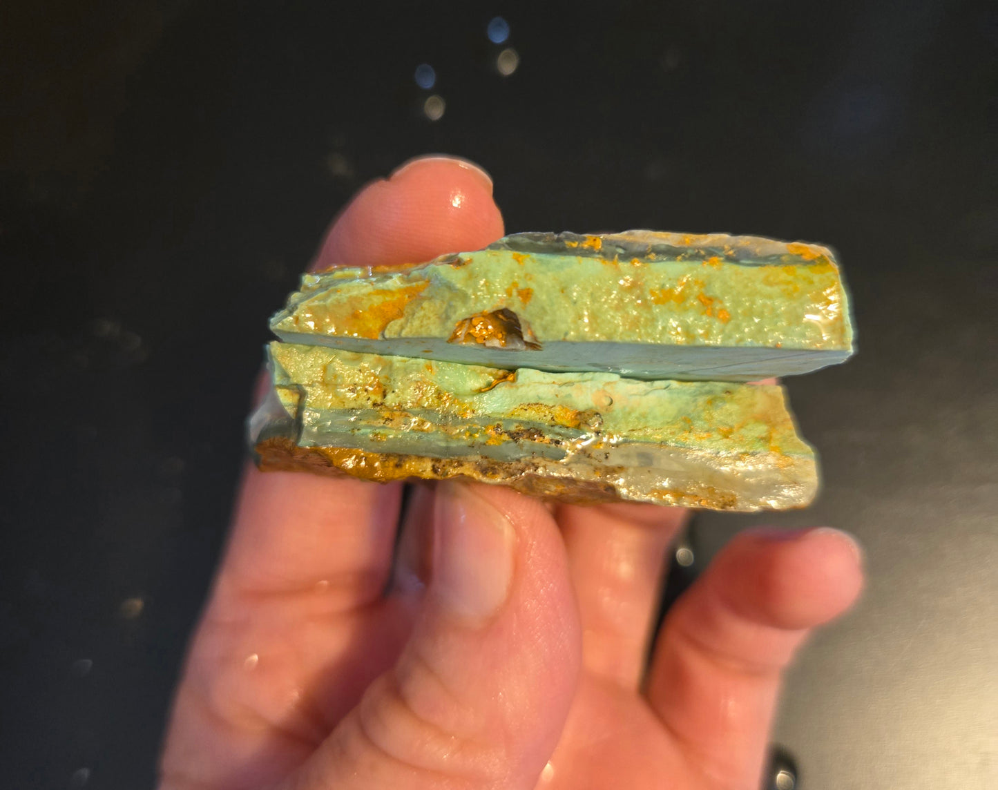 Mystic Sage Turquoise/Variscite- rough for cabbing - Nevada Turquoise - 224 gram lot