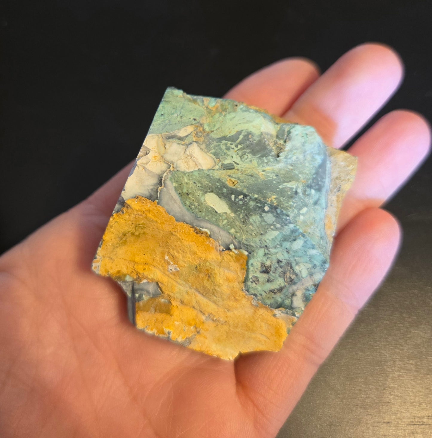 Mystic Sage Turquoise/Variscite- rough for cabbing - Nevada Turquoise - 105 gram lot