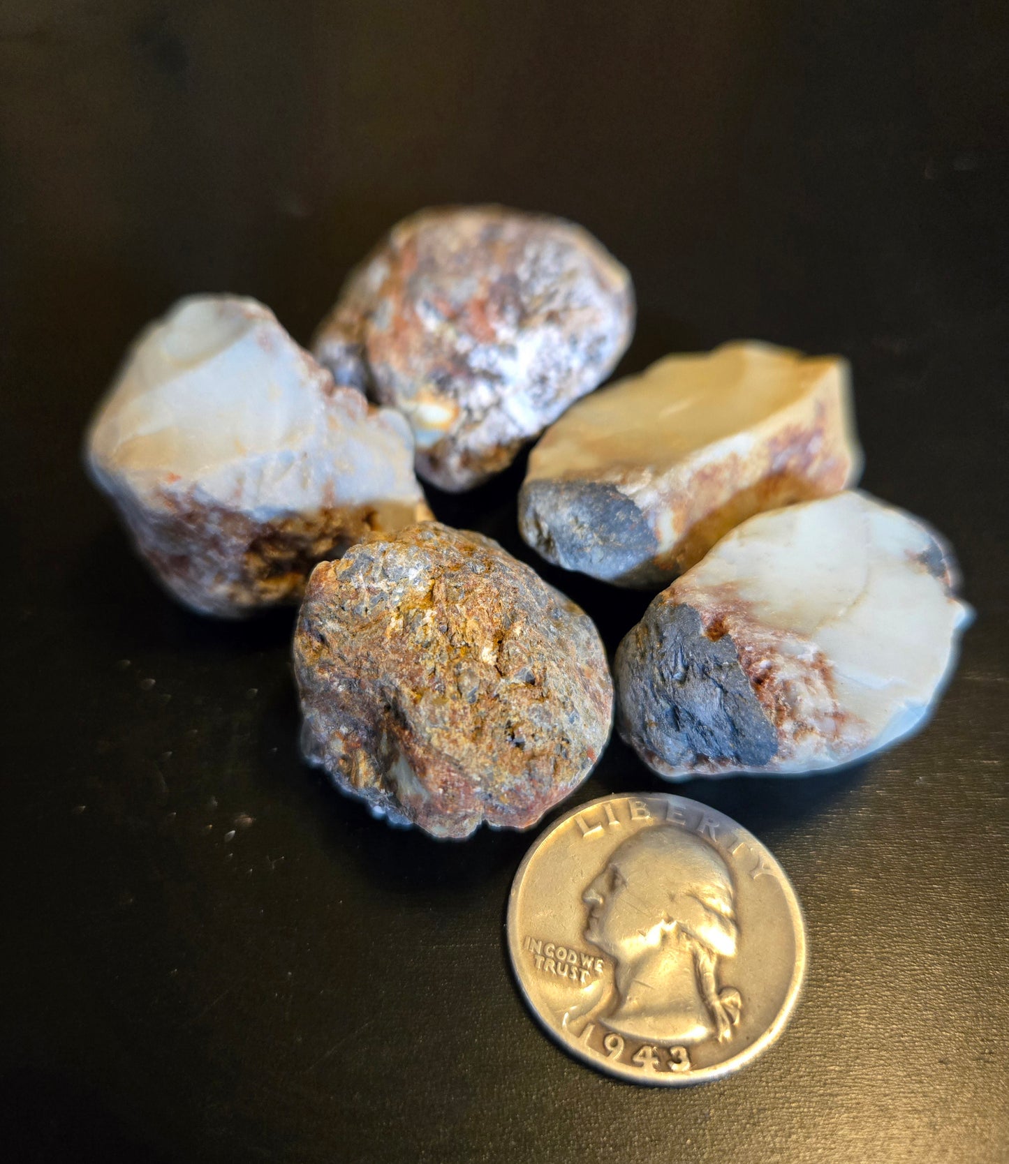 Aloe Variscite rough for cabbing - 112 grams lot 3