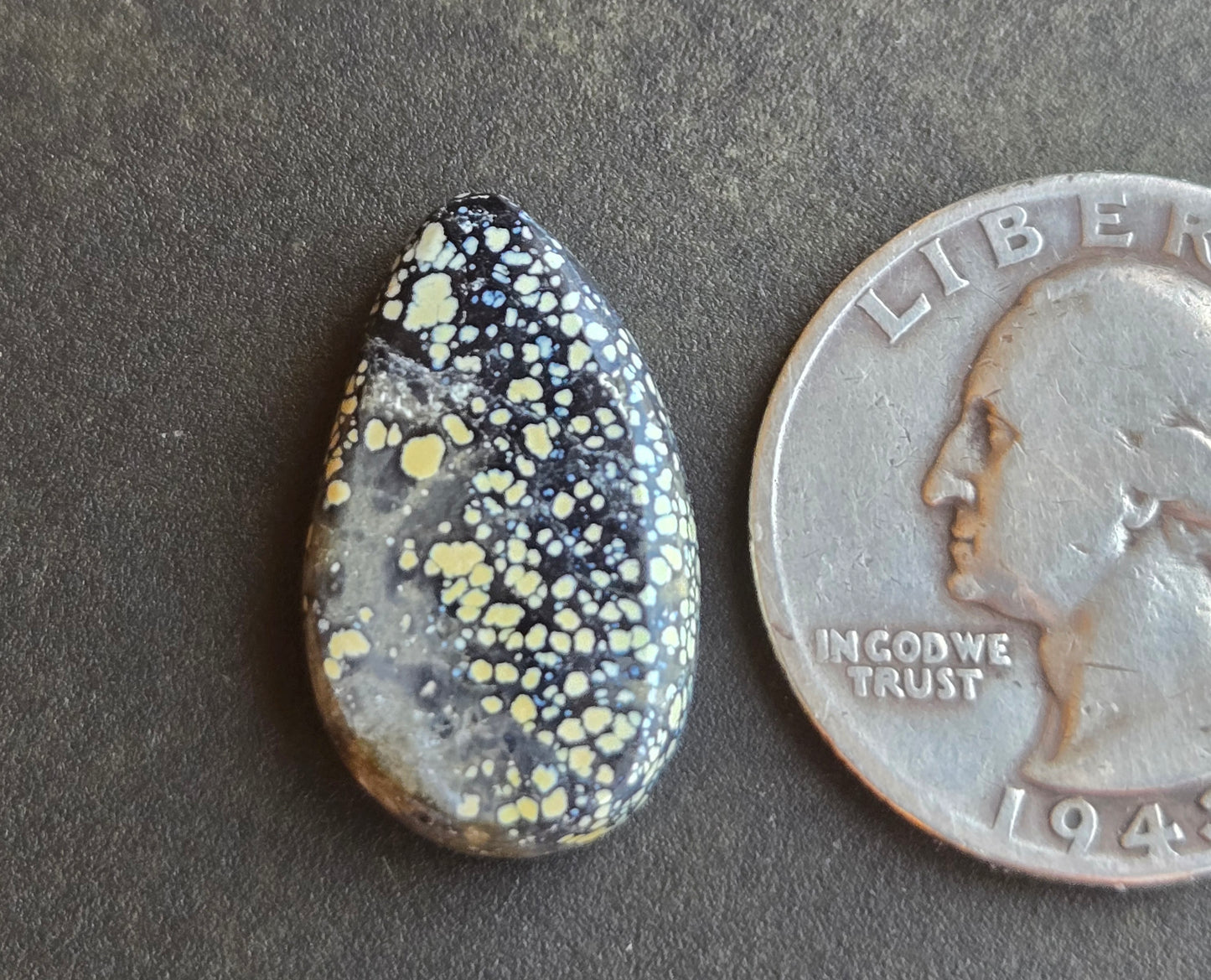 Angel Wing Variscite/Chalcosiderite Cabochon