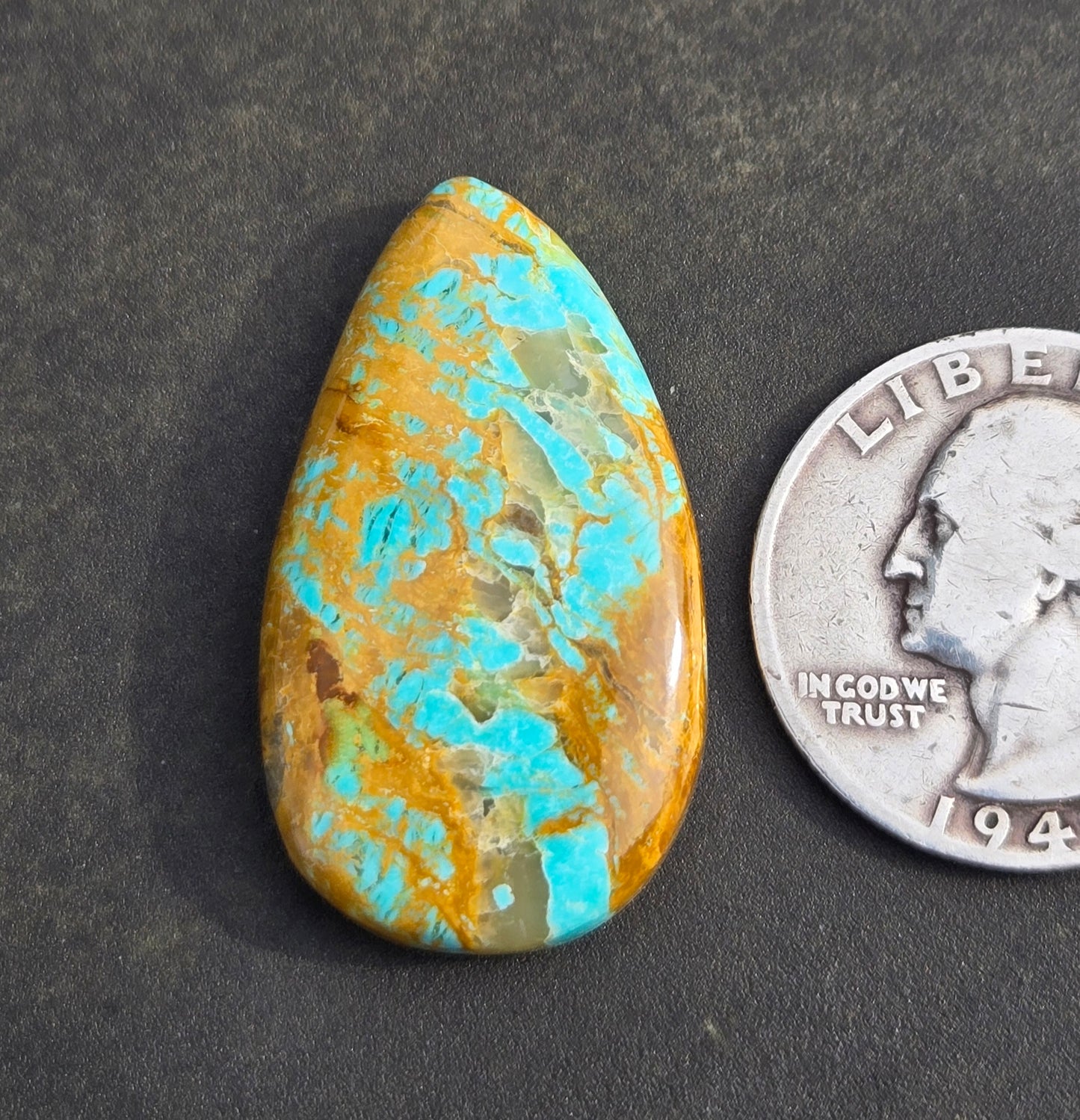 Sunset Mine Planerite/Turquoise Cabochon
