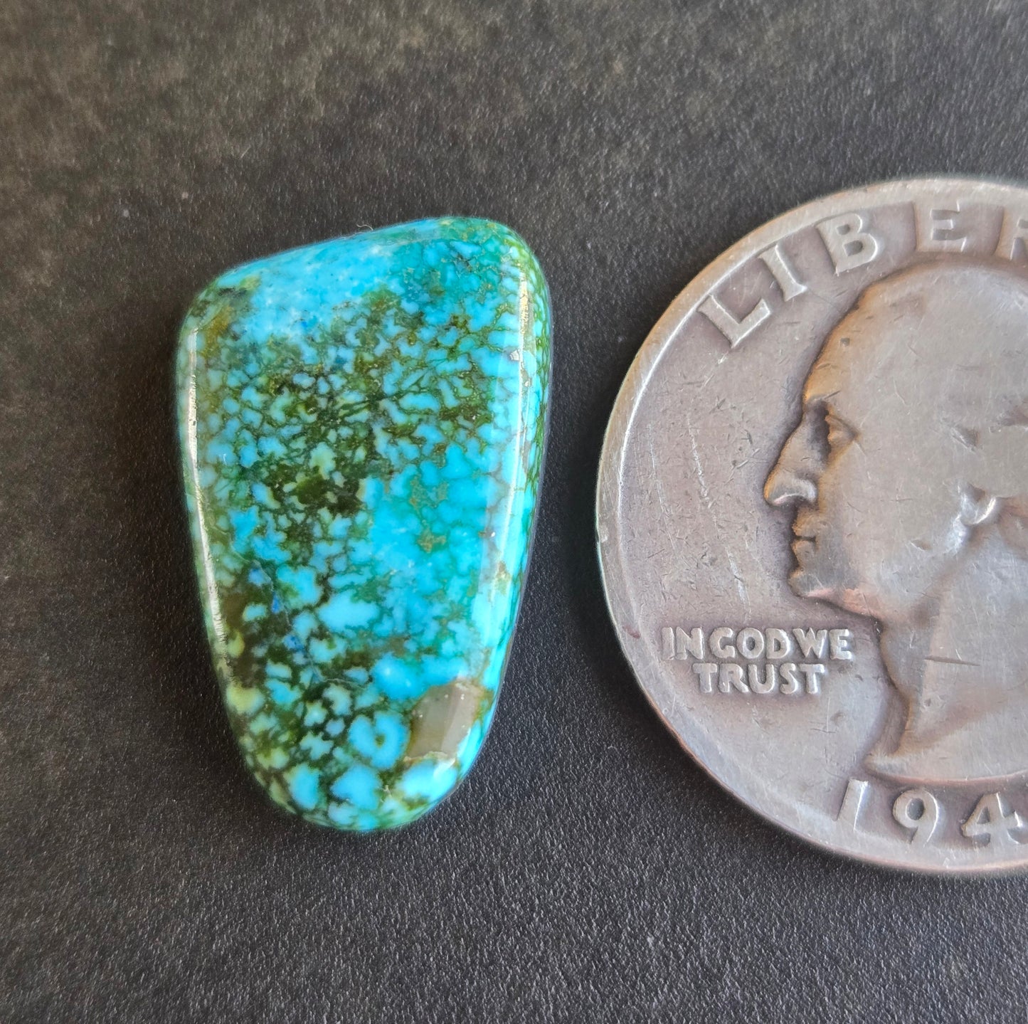 AAA Polychrome Kingman Turquoise Cabochon