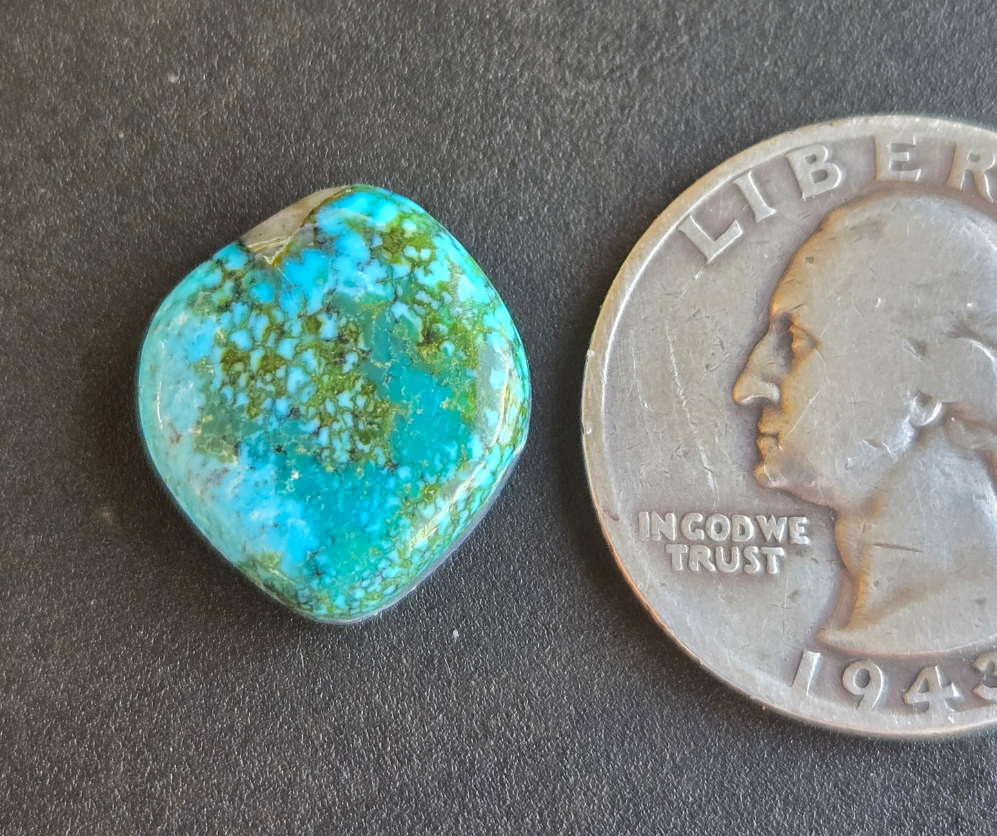 AAA Polychrome Kingman Turquoise Cabochon