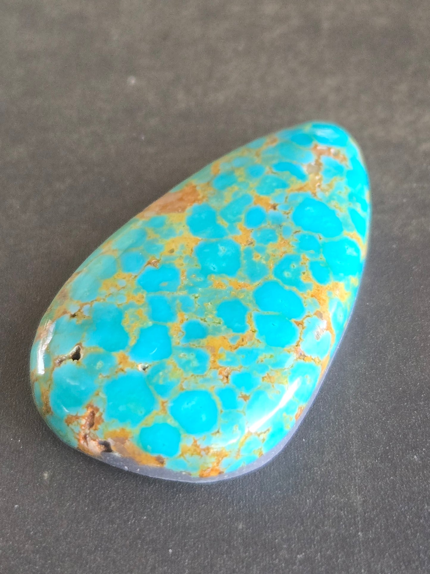 Kingman Mine Hardy Pit Turquoise Cabochon