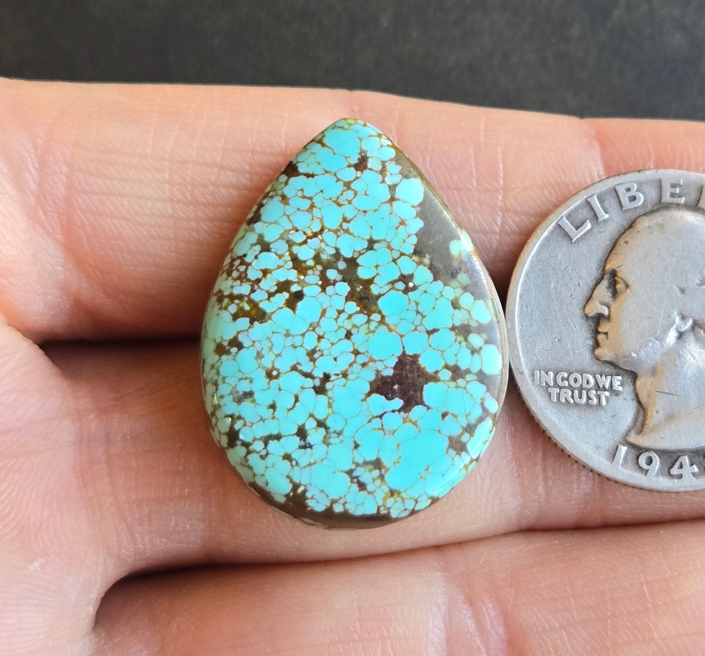 Number 8 Mine Turquoise Cabochon