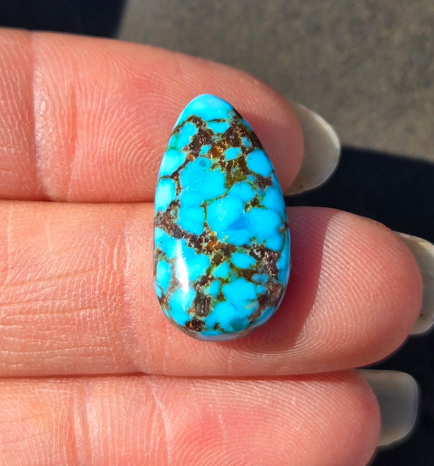 AAA High Blue Kingman Turquoise Cabochon