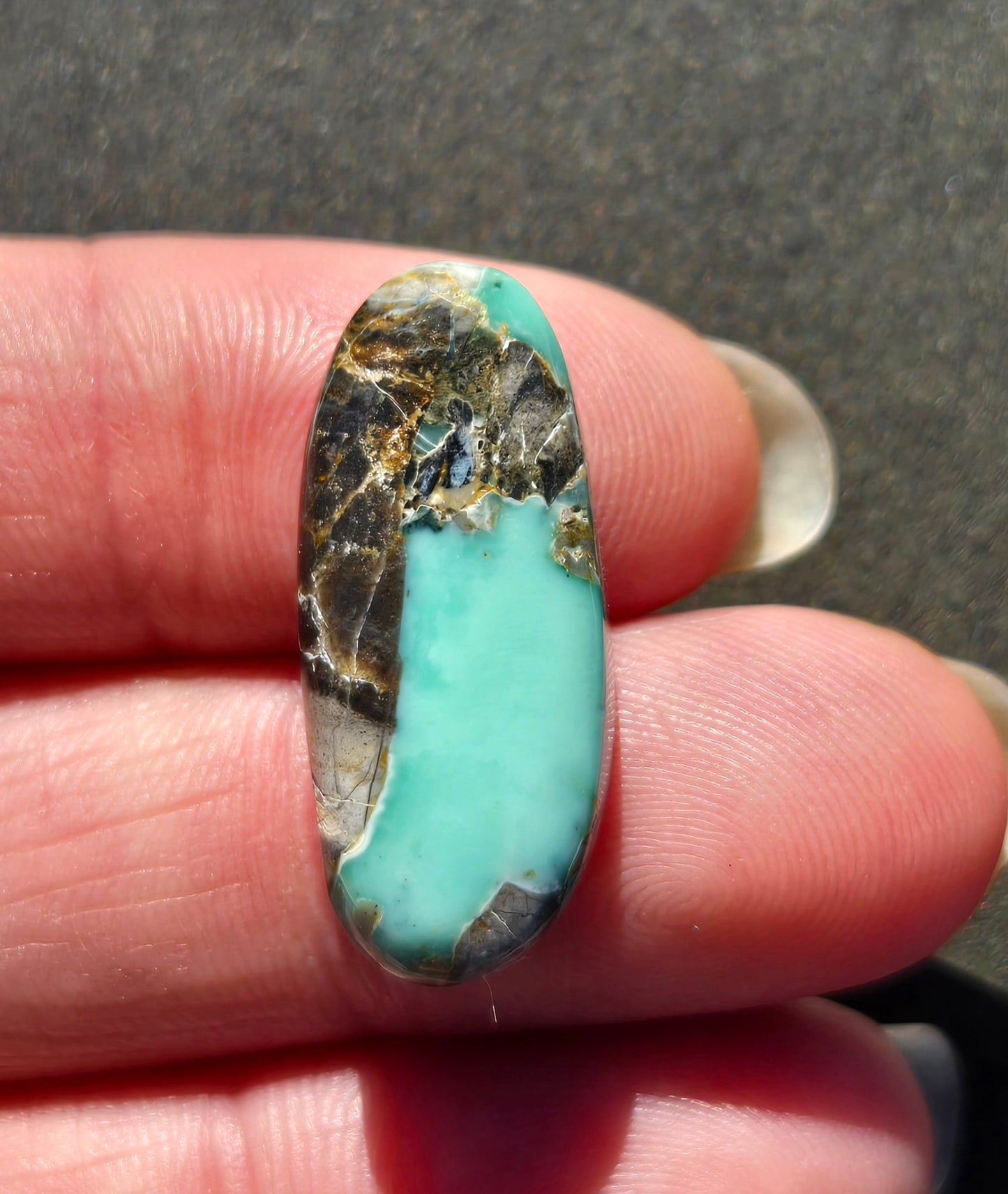 Frog Blossom Variscite Cabochon