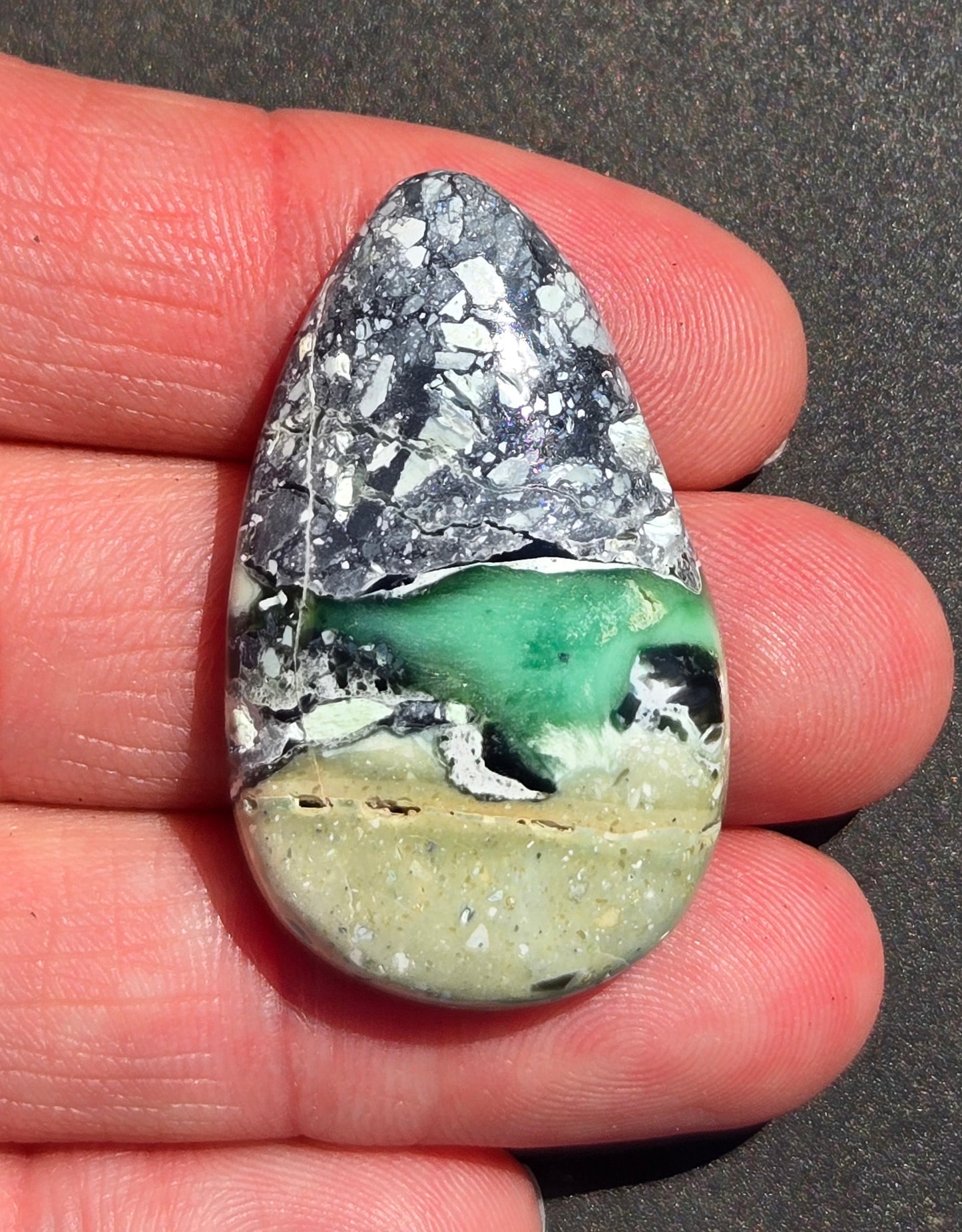 Mystic Sage Turquoise/Variscite Cabochon