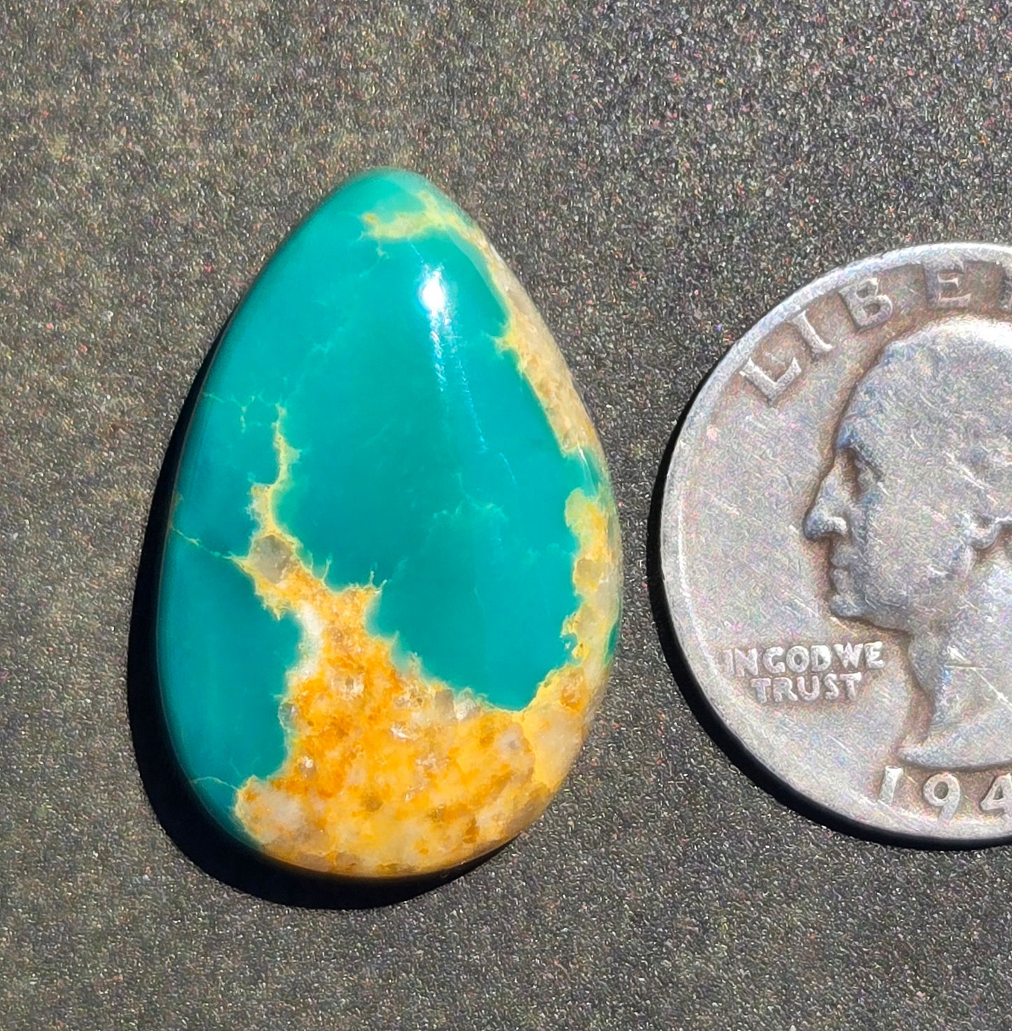 AAA Kingman Green Hardy Pit Turquoise Cabochon