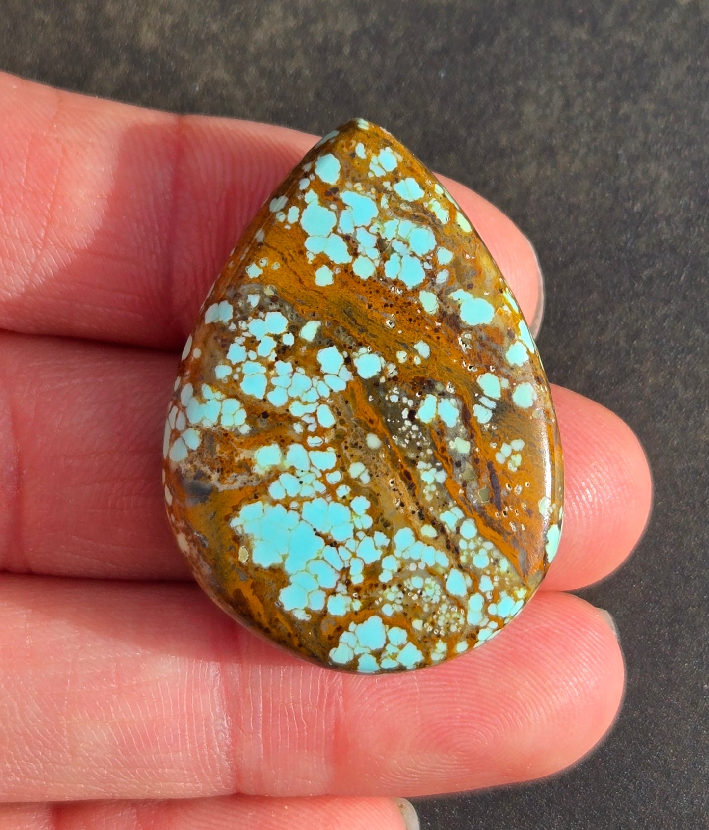 Number 8 Mine Turquoise Cabochon