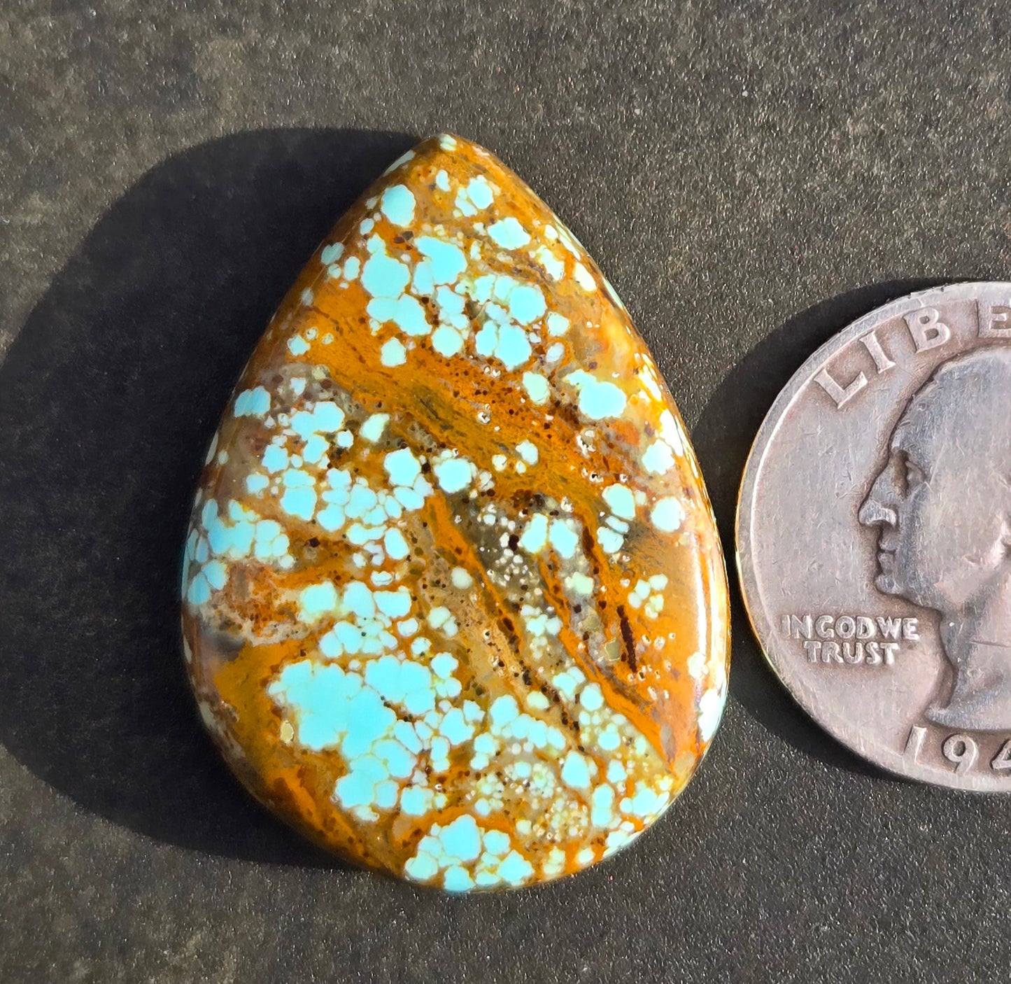 Number 8 Mine Turquoise Cabochon