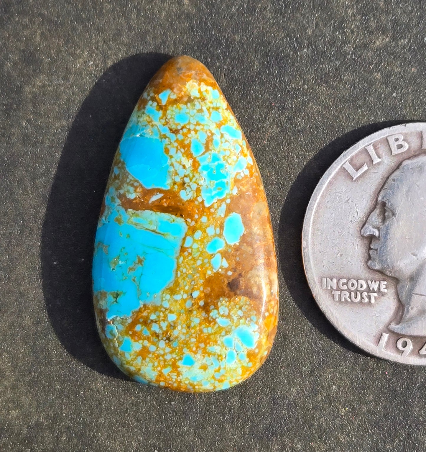 Number 8 Mine Turquoise Cabochon