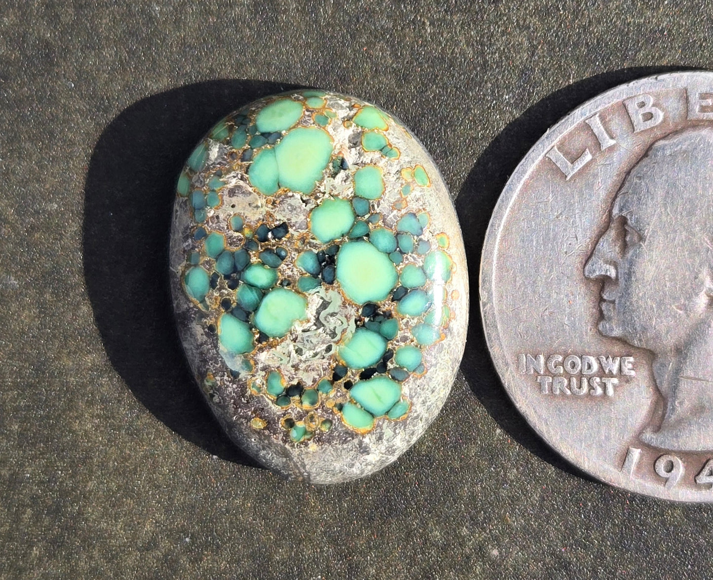 Turtleback Variscite Cabochon