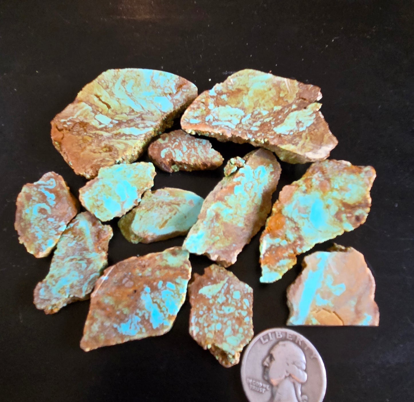 Patagonia Turquoise slabs for cabbing - 100 grams