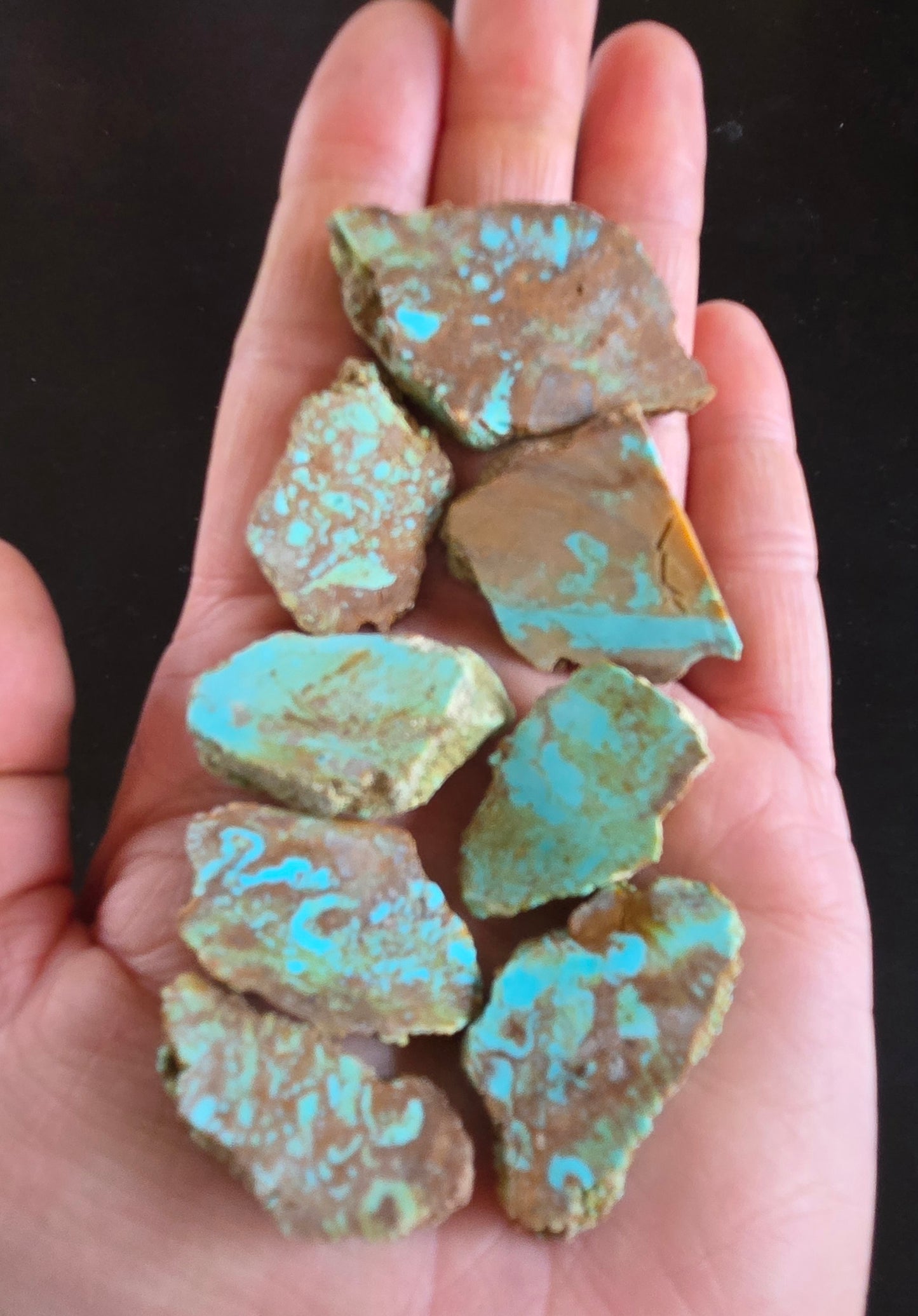 Patagonia Turquoise slabs for cabbing - 100 grams