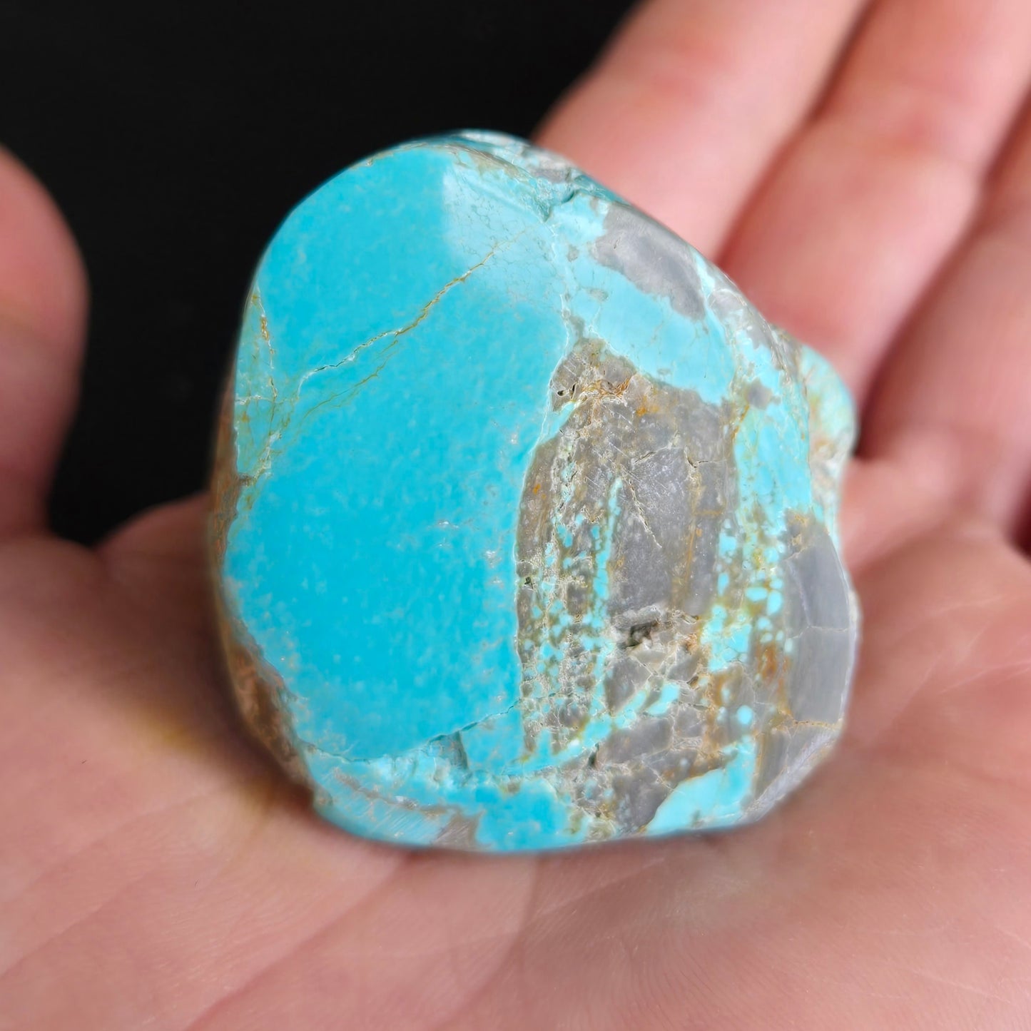Number 8 Mine Turquoise rough for cabbing - 89 gram lot