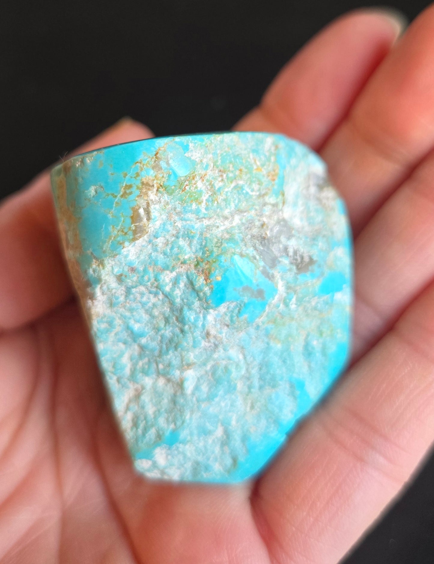 Number 8 Mine Turquoise rough for cabbing - 89 gram lot