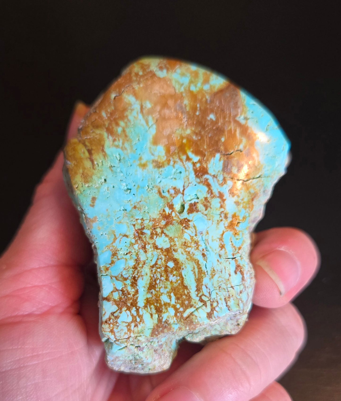 Patagonia Turquoise rough for cabbing - 448 grams