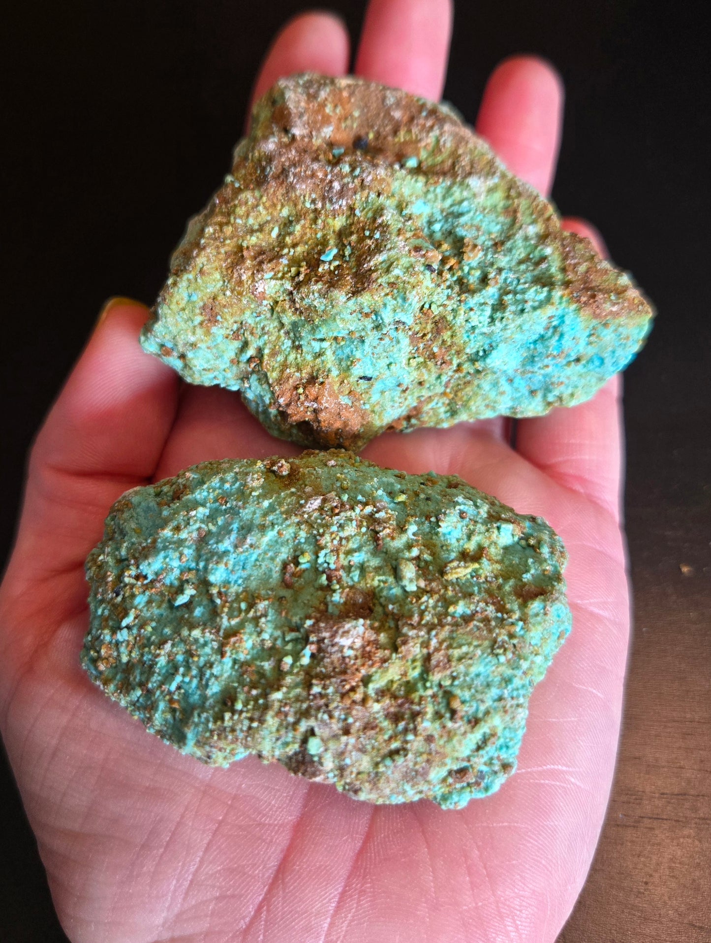 Patagonia Turquoise rough for cabbing - 448 grams