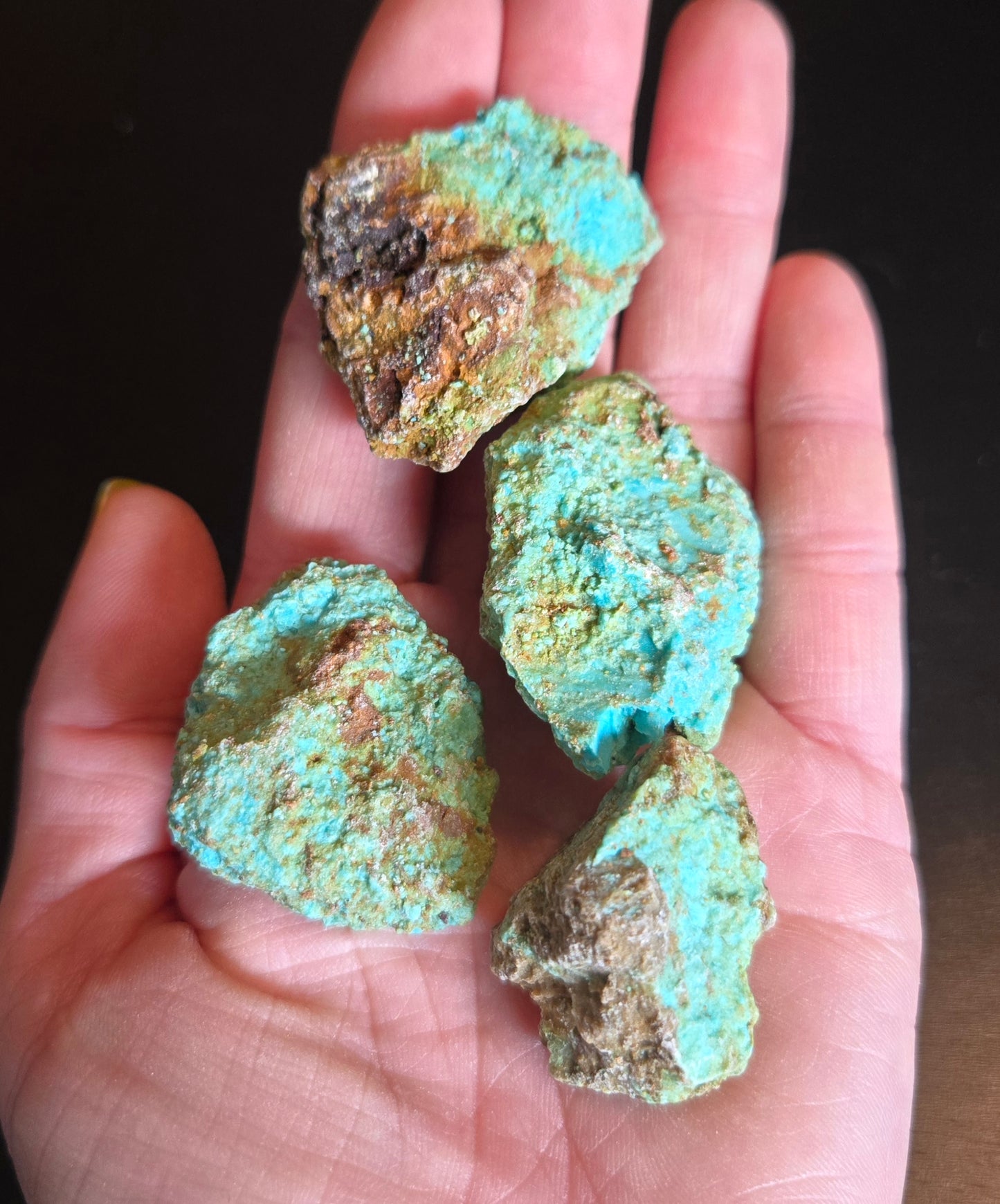Patagonia Turquoise rough for cabbing - 448 grams