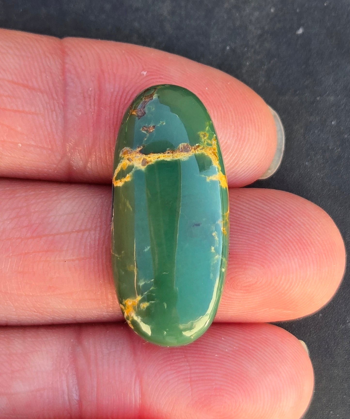 AAA Kingman Green Hardy Pit Turquoise Cabochon