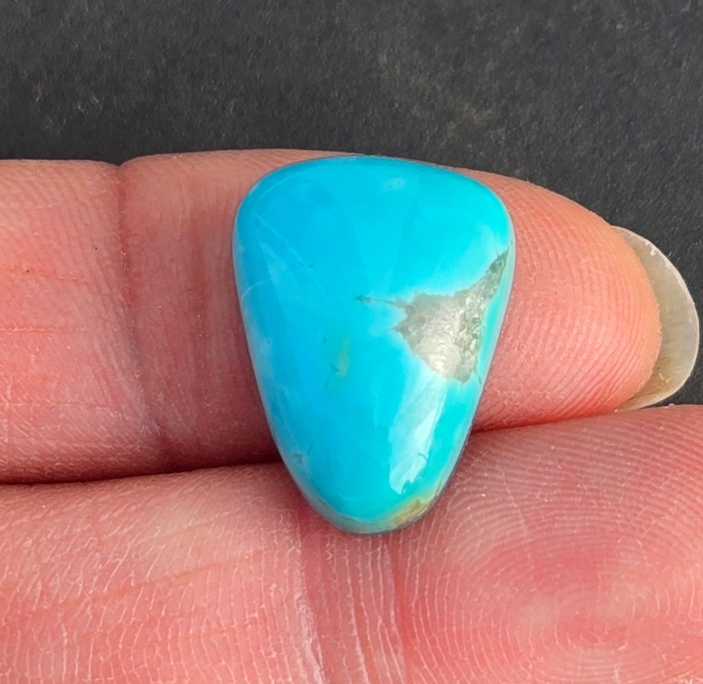 AAA Kingman Polychrome Hardy Pit Turquoise Cabochon