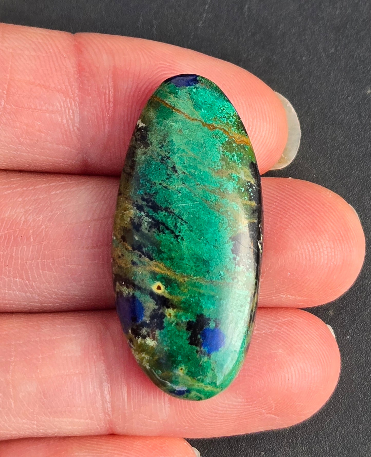 Morenci Malachite Azurite Cabochon