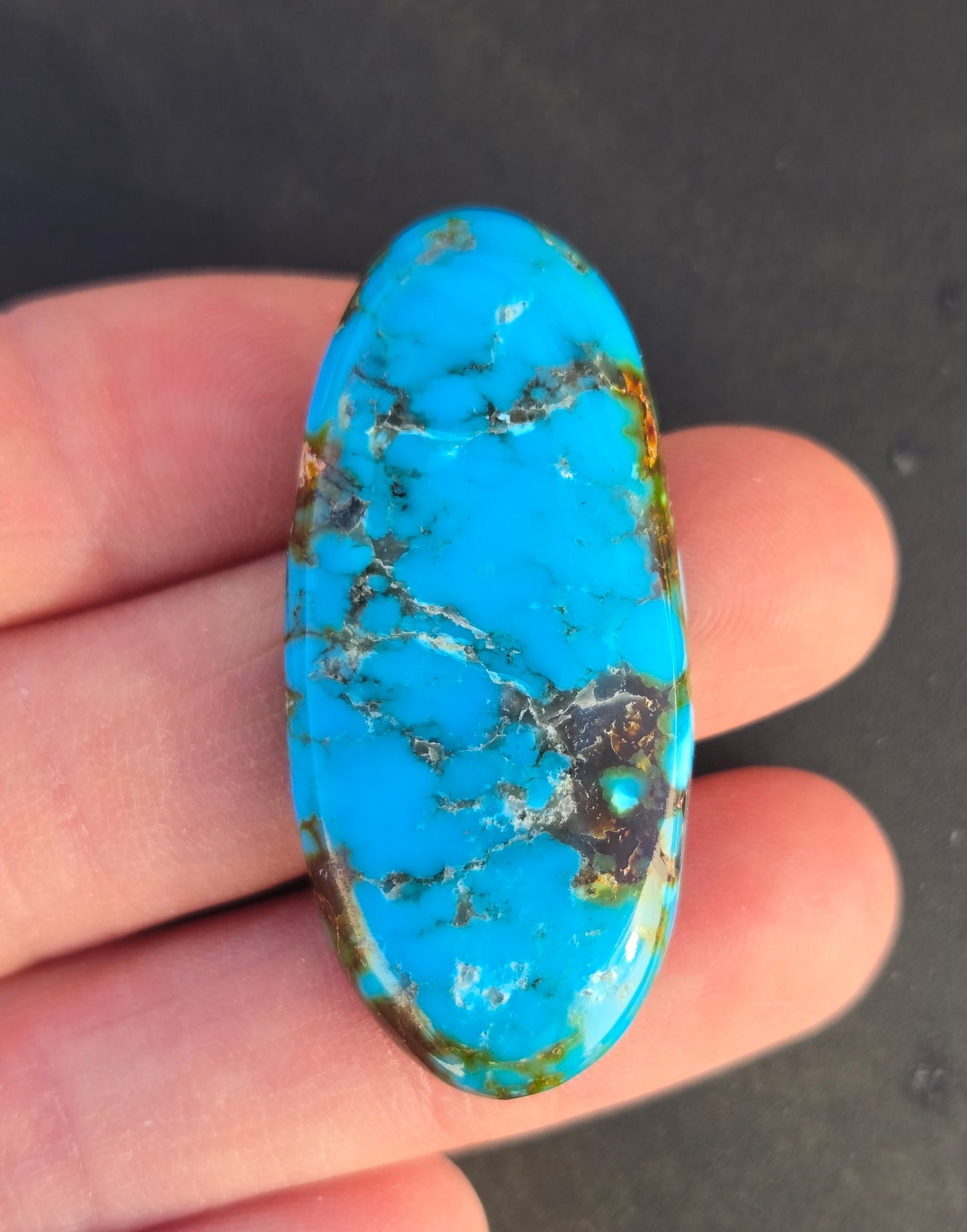 AAA High Blue Kingman Turquoise Cabochon