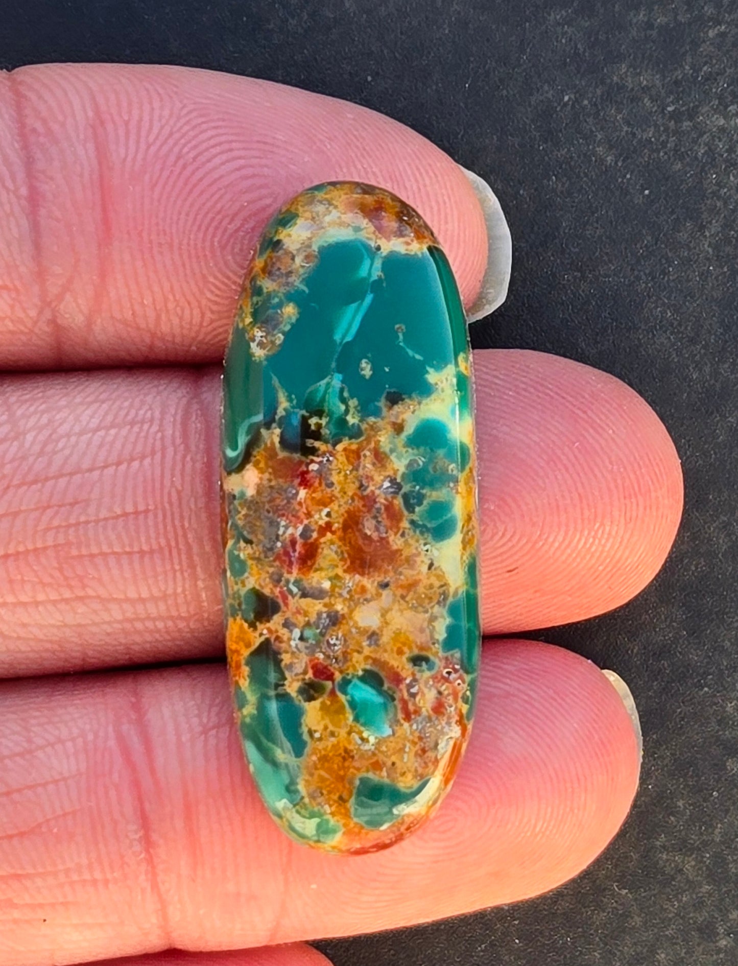Golden Phoenix Turquoise (Hardy Pit) Cabochon