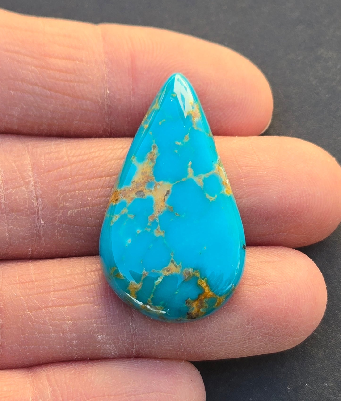 Golden Phoenix Turquoise (Hardy Pit) Cabochon