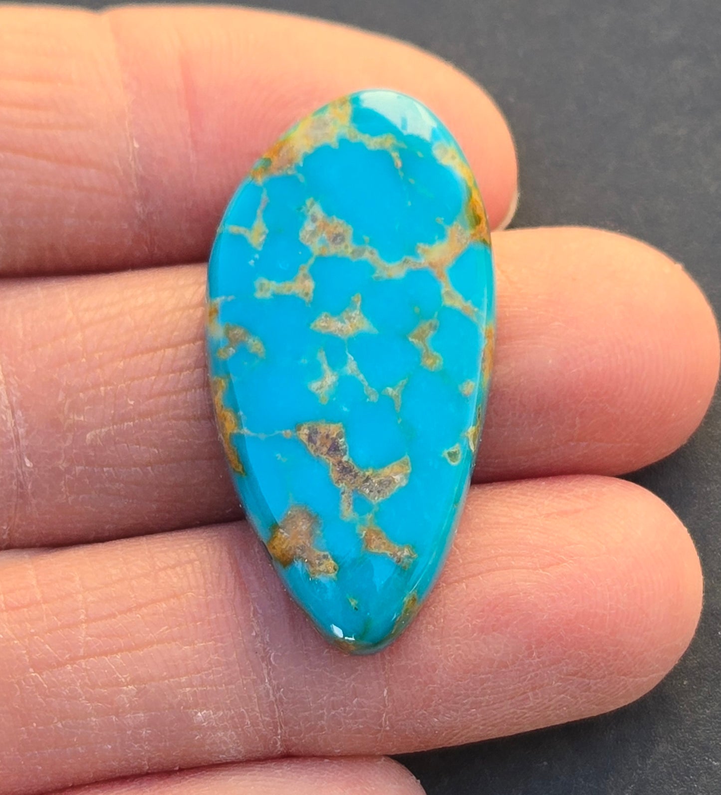 Golden Phoenix Turquoise (Hardy Pit) Cabochon