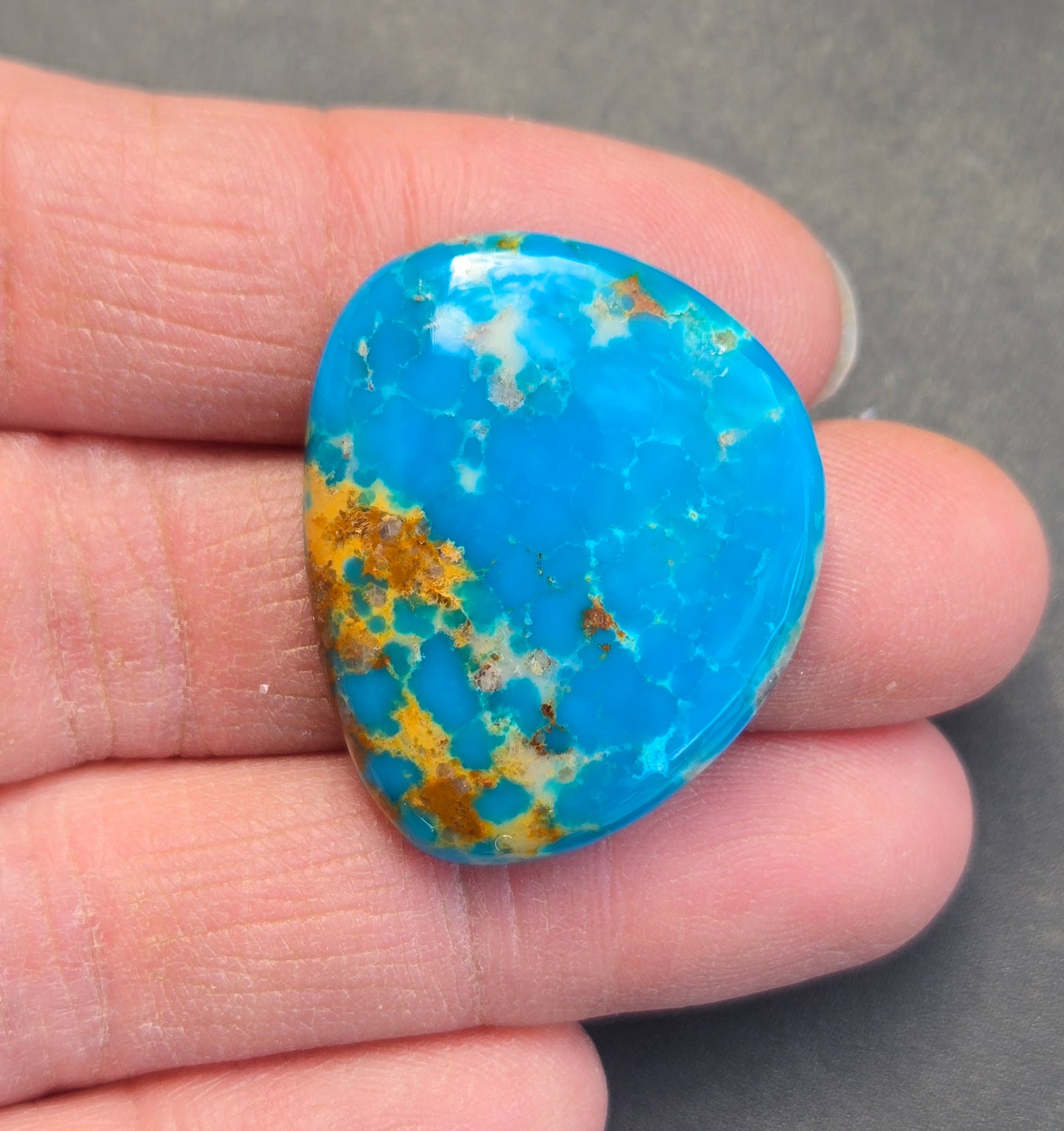 Golden Phoenix Turquoise (Hardy Pit) Cabochon