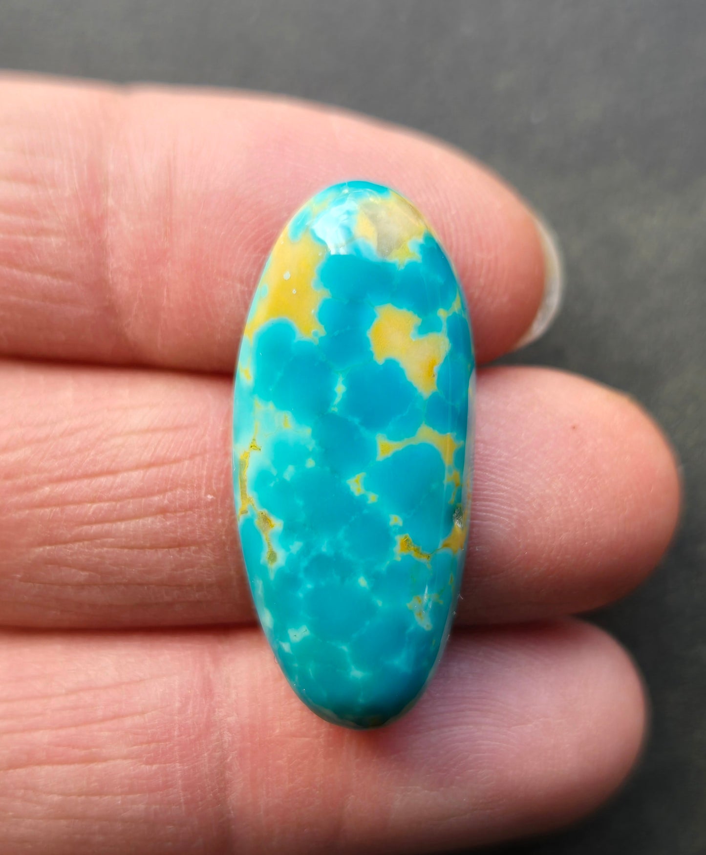 Golden Phoenix Turquoise (Hardy Pit) Cabochon