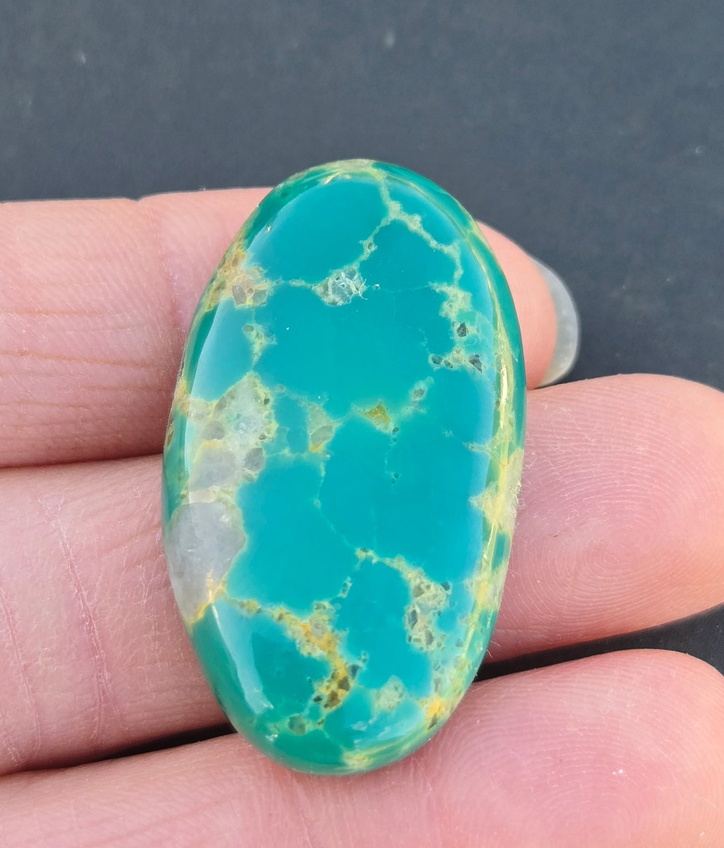 AAA Kingman Green Hardy Pit Turquoise Cabochon