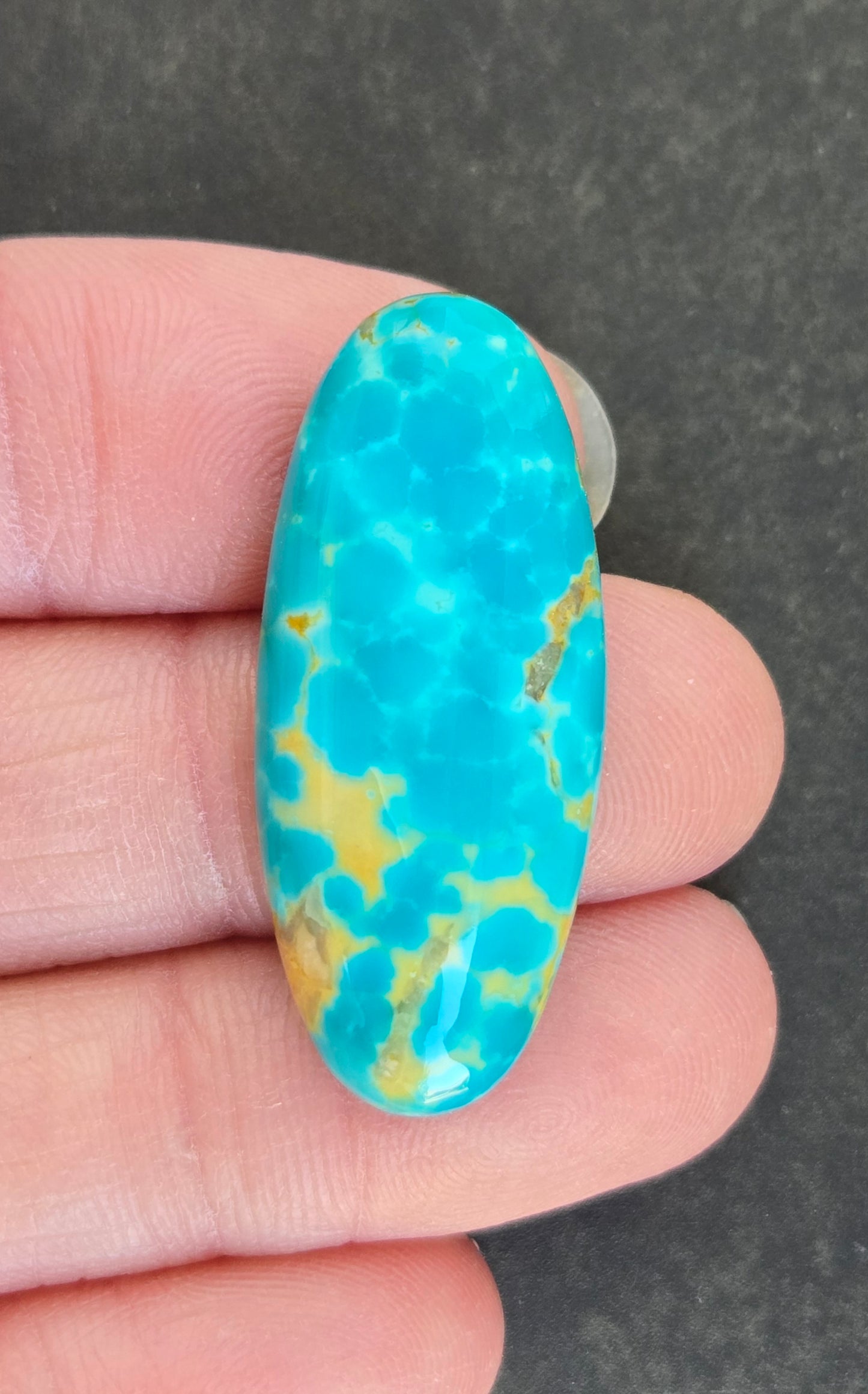 Golden Phoenix Turquoise (Hardy Pit) Cabochon