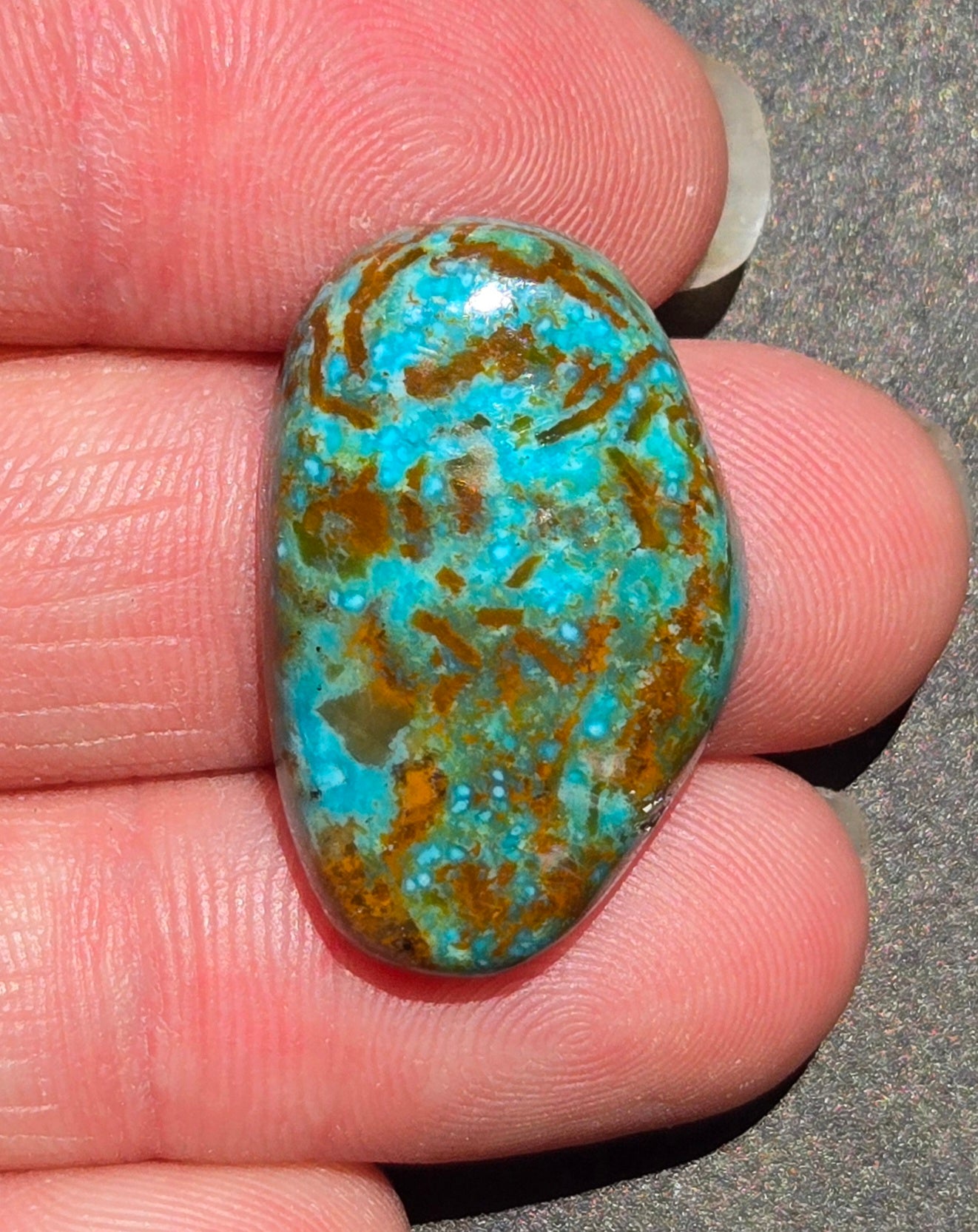 Kingman Mine Ceremonial Turquoise Cabochon
