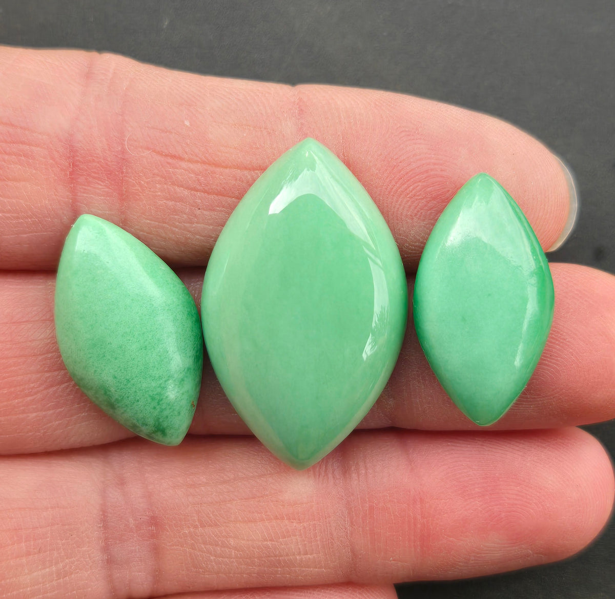 Lucin Variscite Cabochon Set of 3 - lot 5