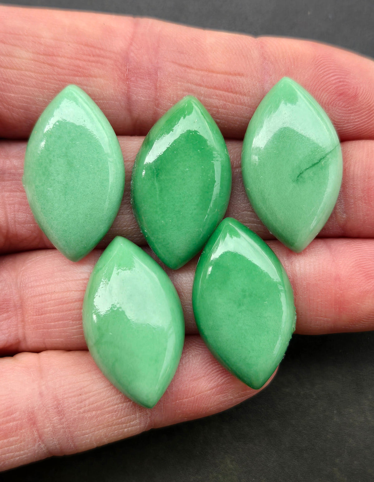 Lucin Variscite Cabochon Set of 5 - lot 3