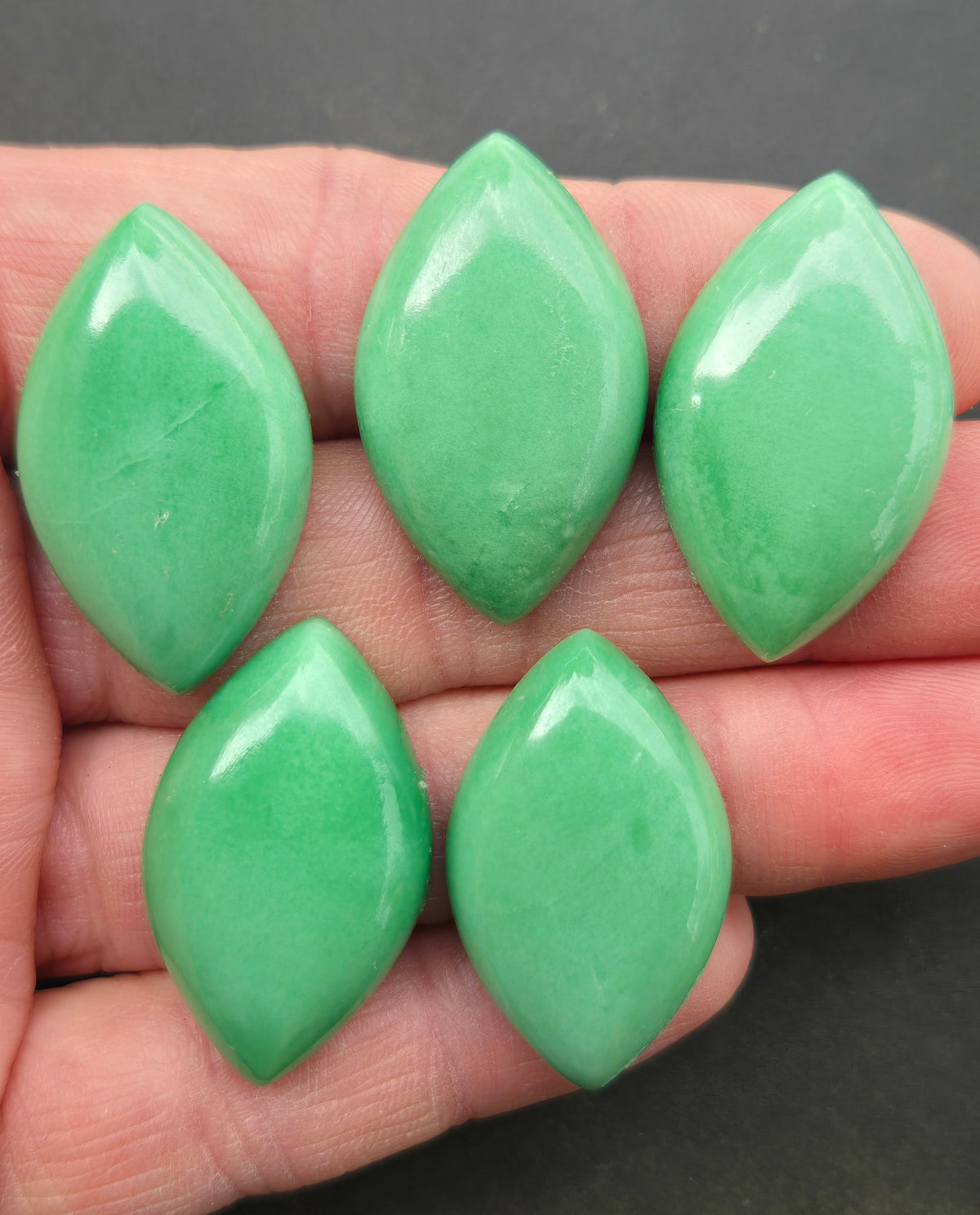 Lucin Variscite Cabochon Set of 5 - lot 4