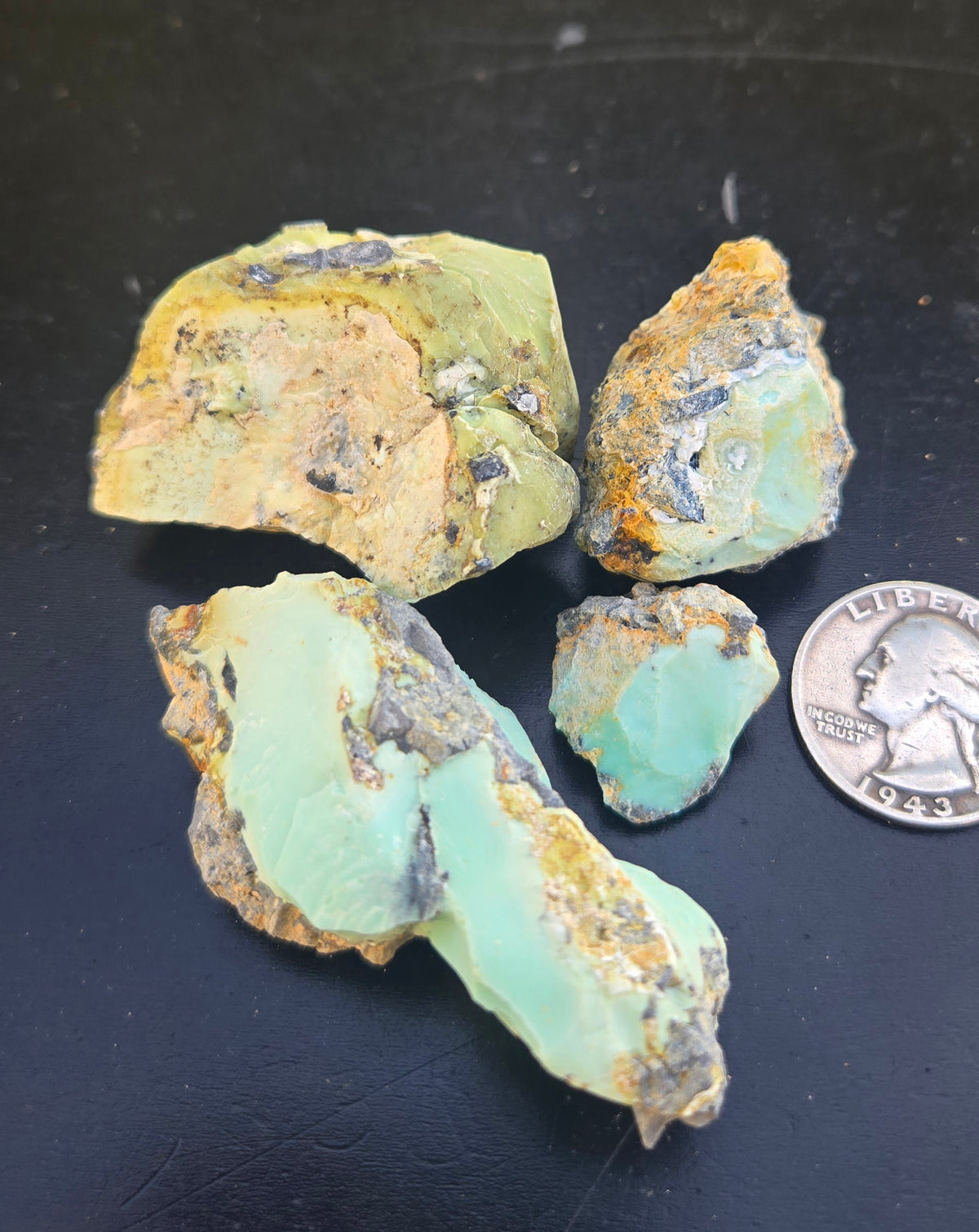 Gecko Variscite rough for cabbing -Natural Nevada Variscite- 100 grams lot 1