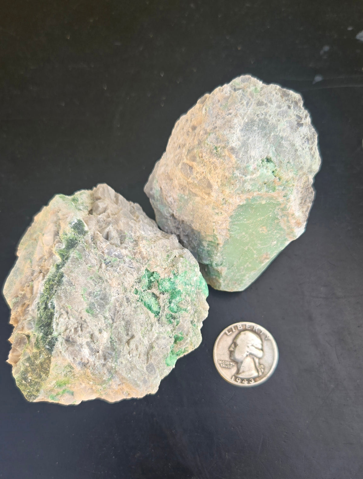 Lucin Variscite Rough for cabbing - Natural Utah Variscite- 445 gram lot
