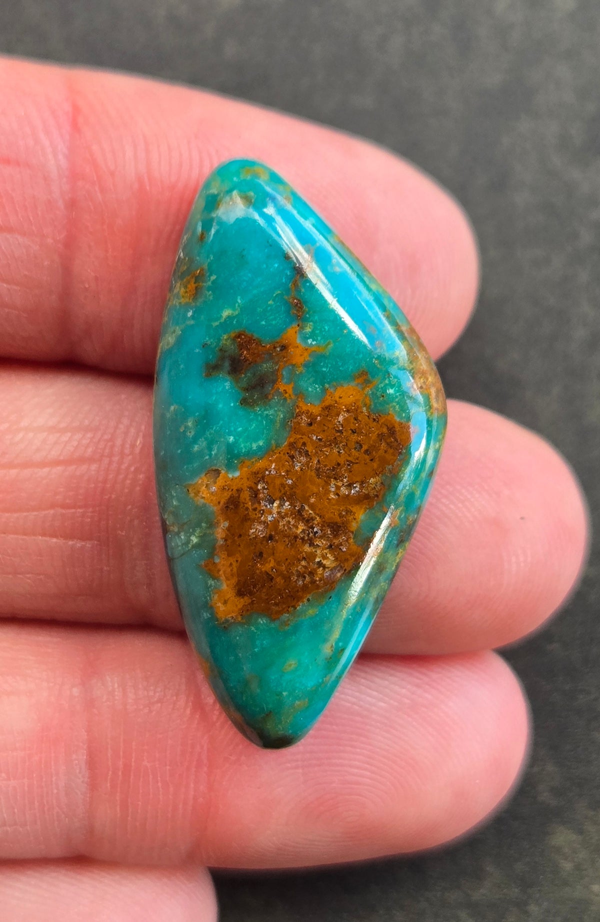 Golden Phoenix Turquoise (Hardy Pit) Cabochon