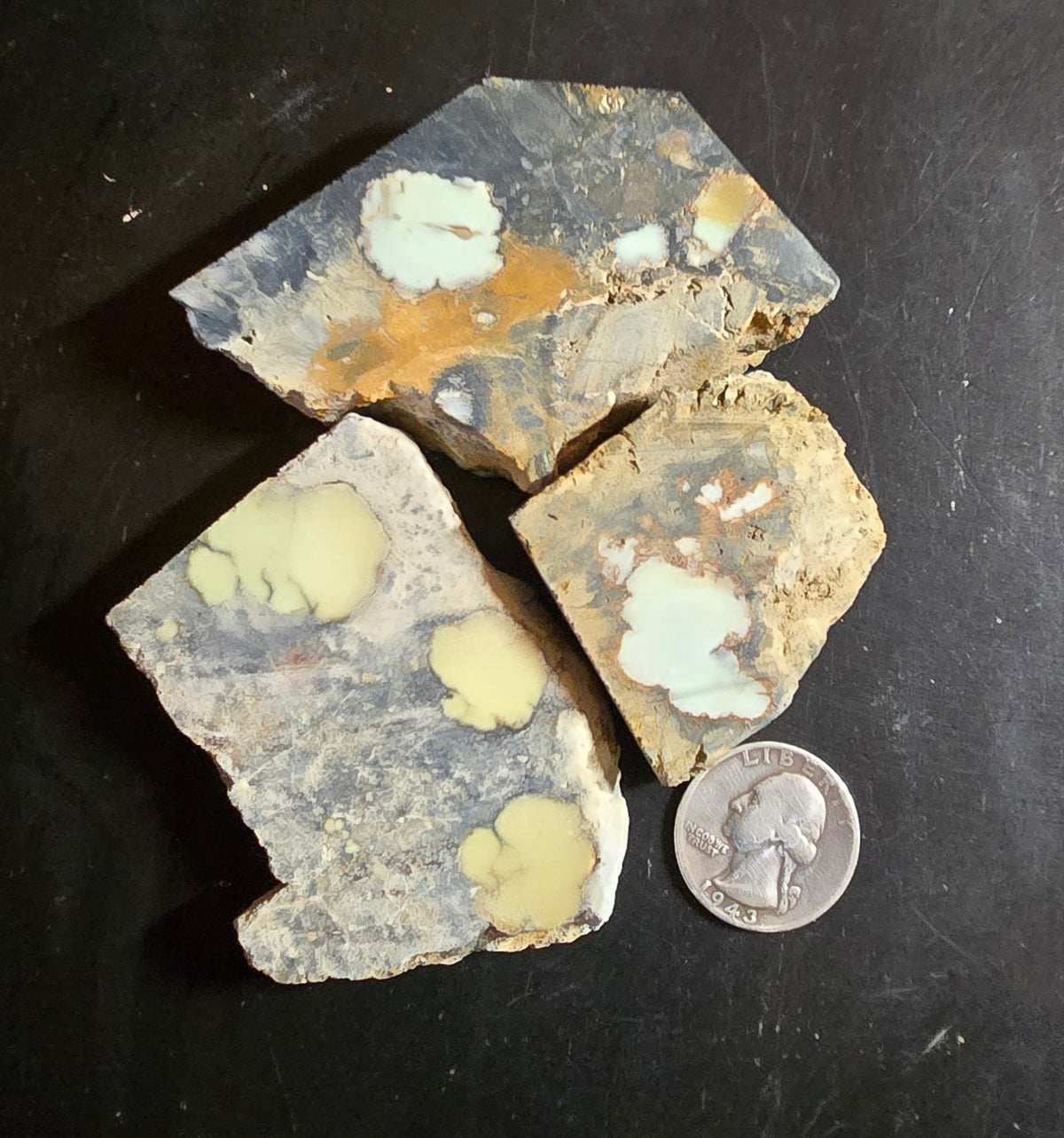 Aloe Variscite rough for cabbing - Natural Nevada Variscite- 205 grams
