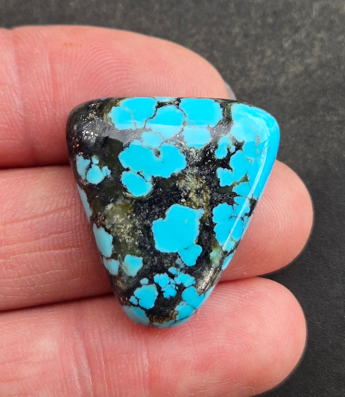 AAA Kingman Kaolin Turquoise Cabochon