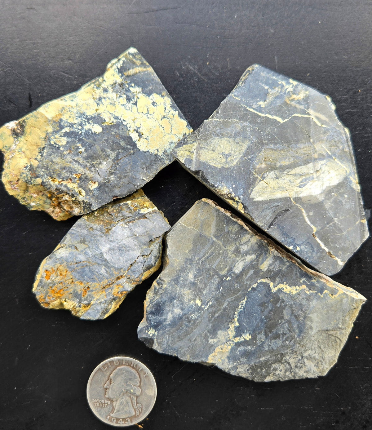 Desert Treasure Variscite rough for cabbing - Solid Yellow Natural Nevada Variscite- 224 grams