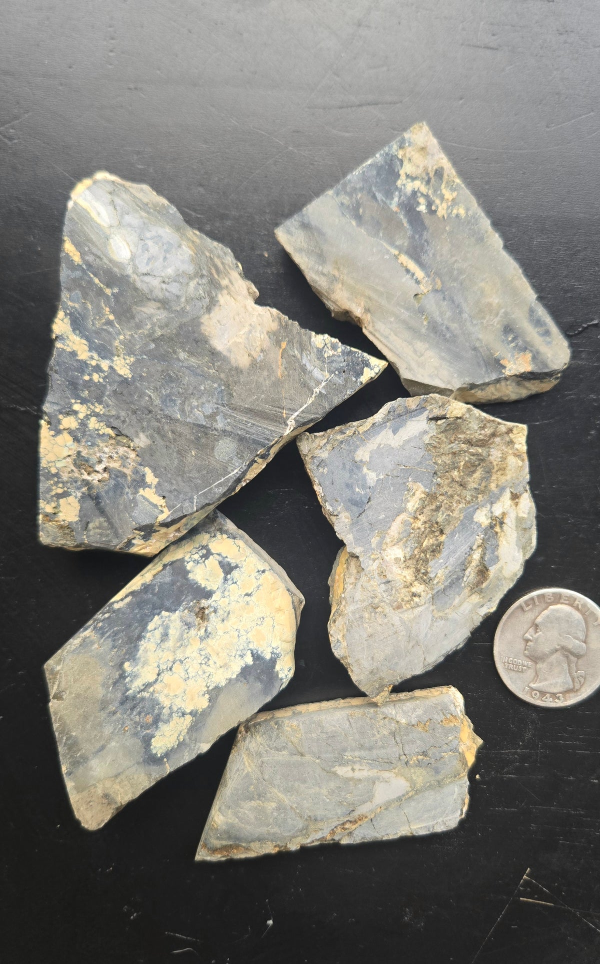 Desert Treasure Variscite rough for cabbing - Solid Yellow Natural Nevada Variscite- 224 grams