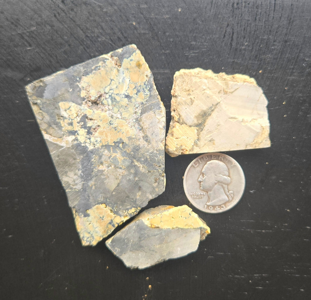 Desert Treasure Variscite rough for cabbing - Solid Yellow Natural Nevada Variscite- 100 grams