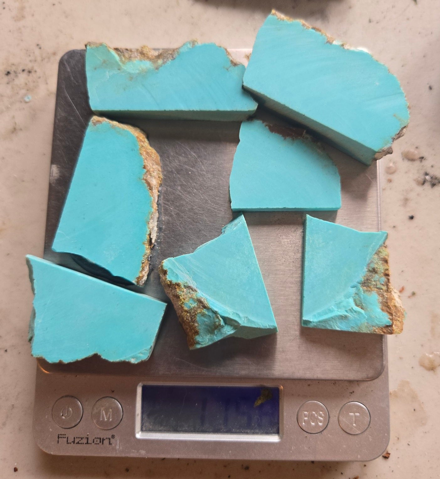 Custom for Raechel-Sleeping Beauty Turquoise rough for cabbing - 115 grams